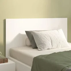 Vidaxl Tête de lit Blanc 120x1,5x80 cm Bois d'ingénierie 811025
