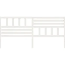Vidaxl Tête de lit Blanc, 186x4x100 cm Bois massif de pin
