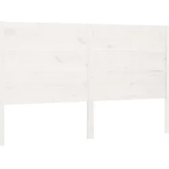 Vidaxl Tête de lit Blanc 146x4x100 cm Bois massif de pin 818721 Clearance