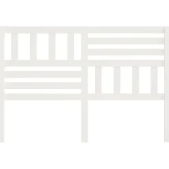 Vidaxl Tête de lit Blanc, 146x4x100 cm Bois massif de pin
