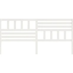 Vidaxl Tête de lit Blanc, 206x4x100 cm Bois massif de pin
