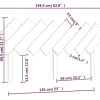 Vidaxl Tête de lit Blanc 159,5x3x80,5 cm Bois massif de pin 819231 Discount