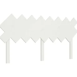 Vidaxl Tête de lit Blanc 159,5x3x80,5 cm Bois massif de pin 819231 Discount
