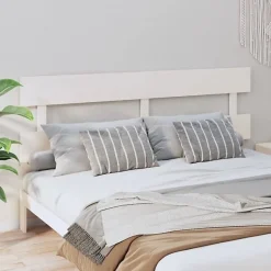 Vidaxl Tête de lit Blanc 204x3x81 cm Bois massif de pin 819091