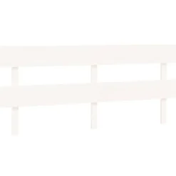 Vidaxl Tête de lit Blanc 204x3x81 cm Bois massif de pin 819091