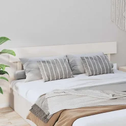Vidaxl Tête de lit Blanc 204x3x81 cm Bois massif de pin 819091