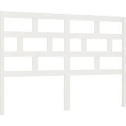 Vidaxl Tête de lit Blanc 146x4x100 cm Bois massif de pin New