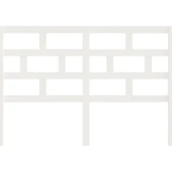 Vidaxl Tête de lit Blanc 146x4x100 cm Bois massif de pin New
