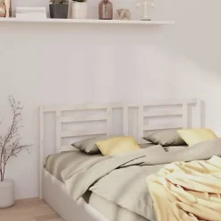 Vidaxl Tête de lit Blanc 206x4x100 cm Bois de pin massif 818841