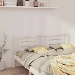 Vidaxl Tête de lit Blanc 206x4x100 cm Bois de pin massif 818841