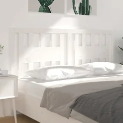 Vidaxl Tête de lit Blanc 146x4x100 cm Bois massif de pin 818671 Discount