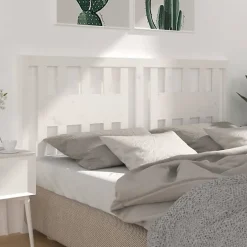 Vidaxl Tête de lit Blanc 146x4x100 cm Bois massif de pin 818671 Discount