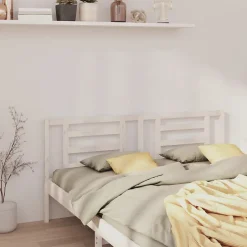 Vidaxl Tête de lit Blanc 166x4x100 cm Bois de pin massif 818831