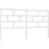 Vidaxl Tête de lit Blanc 206x4x100 cm Bois massif de pin