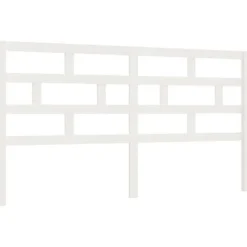 Vidaxl Tête de lit Blanc 206x4x100 cm Bois massif de pin