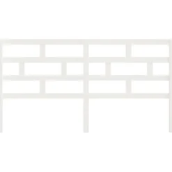 Vidaxl Tête de lit Blanc 206x4x100 cm Bois massif de pin