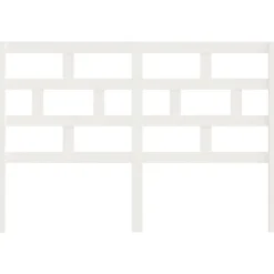 Vidaxl Tête de lit Blanc, 166x4x100 cm Bois massif de pin