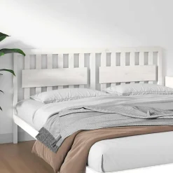 Vidaxl Tête de lit Blanc 185,5x4x100 cm Bois massif de pin 818586