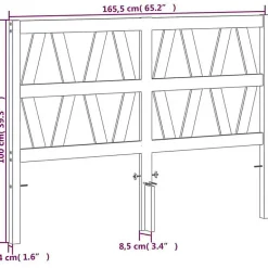 Vidaxl Tête de lit cire marron 160 cm bois massif de pin 844306 Hot