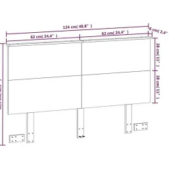 Vidaxl Tête de lit cire marron 120 cm bois massif de pin 844372