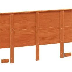 Vidaxl Tête de lit cire marron 120 cm bois massif de pin 844372