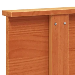 Vidaxl Tête de lit cire marron 120 cm bois massif de pin 844372