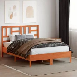 Vidaxl Tête de lit cire marron 160 cm bois massif de pin 844263 Online