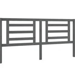 Vidaxl Tête de lit Gris 186x4x100 cm Bois de pin massif 818837 Best