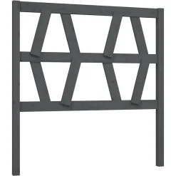 Vidaxl Tête de lit Gris 81x4x100 cm Bois massif de pin 818597
