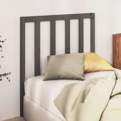 Vidaxl Tête de lit Gris 95x4x100 cm Bois massif de pin822239