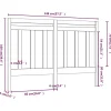 Vidaxl Tête de lit Gris 146x4x100 cm Bois massif de pin 817792 Sale