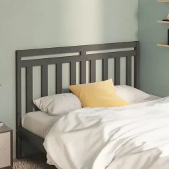 Vidaxl Tête de lit Gris 146x4x100 cm Bois massif de pin 817792 Sale