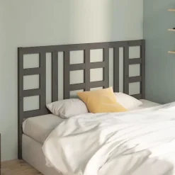 Vidaxl Tête de lit Gris 166x4x100 cm Bois massif de pin 817852 Discount