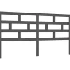 Vidaxl Tête de lit Gris 186x4x100 cm Bois massif de pin