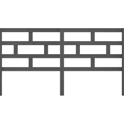 Vidaxl Tête de lit Gris 186x4x100 cm Bois massif de pin