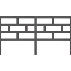 Vidaxl Tête de lit Gris 186x4x100 cm Bois massif de pin