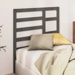 Vidaxl Tête de lit Gris 81x4x104 cm Bois massif de pin 818117 Clearance