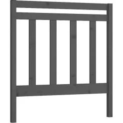 Vidaxl Tête de lit Gris 96x4x100 cm Bois massif de pin 817772