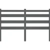 Vidaxl Tête de lit Gris 126x4x100 cm Bois massif de pin 818412 Hot