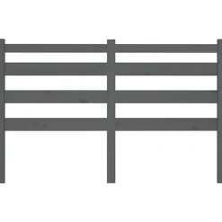 Vidaxl Tête de lit Gris 126x4x100 cm Bois massif de pin 818412 Hot