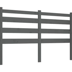 Vidaxl Tête de lit Gris 126x4x100 cm Bois massif de pin 818412 Hot