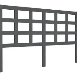 Vidaxl Tête de lit Gris 156x4x100 cm Bois massif de pin 817897 Best