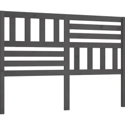 Vidaxl Tête de lit Gris 166x4x100 cm Bois massif de pin