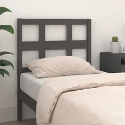 Vidaxl Tête de lit Gris 80,5x4x100 cm Bois massif de pin 818897