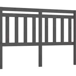 Vidaxl Tête de lit Gris 126x4x100 cm Bois massif de pin 814086 Best