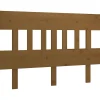 Vidaxl Tête de lit Marron miel 203,5x3x81 cm Bois massif de pin 819143