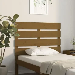 Vidaxl Tête de lit Marron miel 100x3x80 cm Bois massif de pin821335