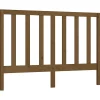 Vidaxl Tête de lit Marron miel 146x4x100 cm Bois massif de pin 817693