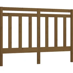 Vidaxl Tête de lit Marron miel 126x4x100 cm Bois massif de pin 817783