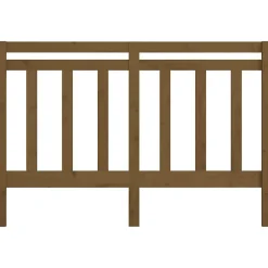 Vidaxl Tête de lit Marron miel 126x4x100 cm Bois massif de pin 817783